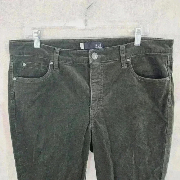 Kut from the Kloth Corduroy High Rise Daina Fab Ab Skinny pants Women's 16 1207C - Picture 3 of 8